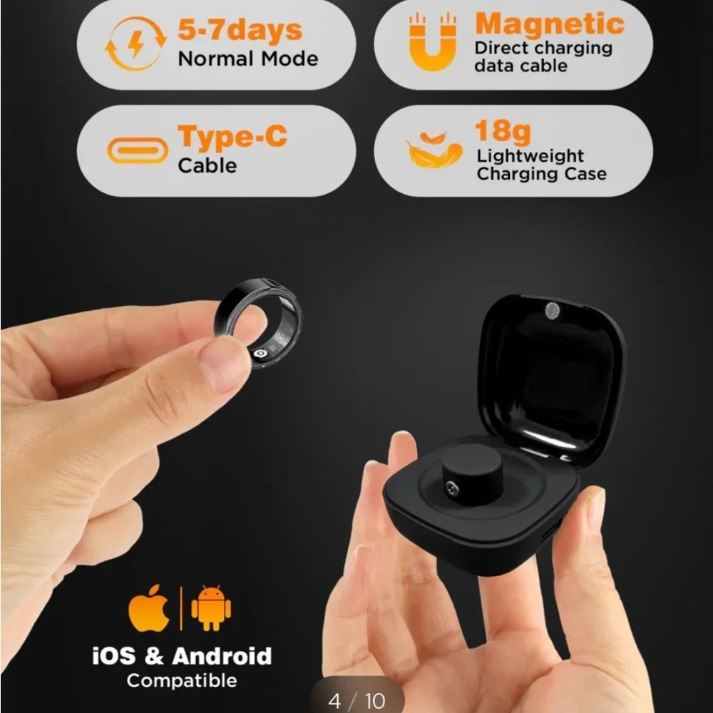Smart Ring SY02 — Polished Silver